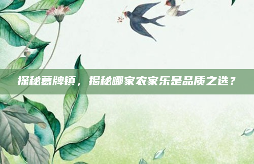 探秘葛牌镇,揭秘哪家农家乐是品质之选?