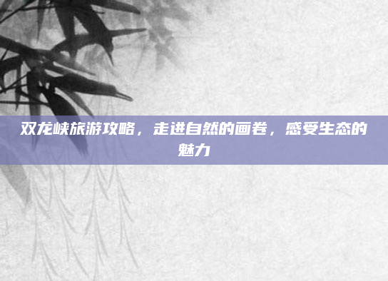 双龙峡旅游攻略，走进自然的画卷，感受生态的魅力