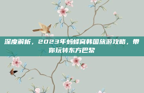 深度解析，2023年蚂蜂窝韩国旅游攻略，带你玩转东方巴黎