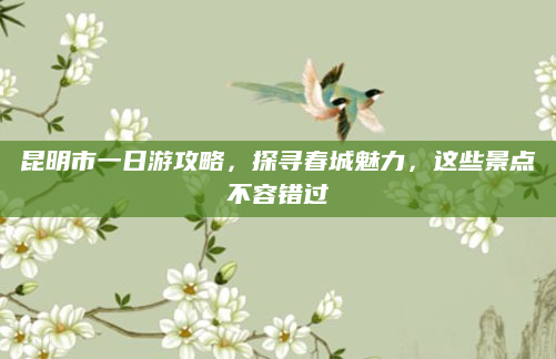 昆明市一日游攻略，探寻春城魅力，这些景点不容错过