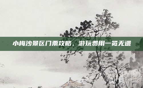 小梅沙景区门票攻略，游玩费用一览无遗