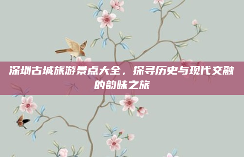 深圳古城旅游景点大全,探寻历史与现代交融的韵味之旅