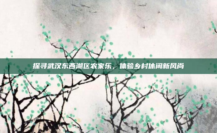探寻武汉东西湖区农家乐，体验乡村休闲新风尚