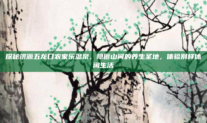 探秘济源五龙口农家乐温泉,隐匿山间的养生圣地,体验别样休闲生活