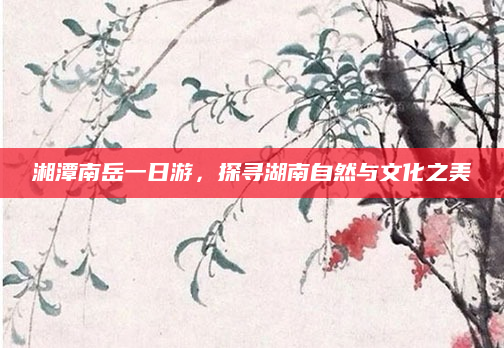 湘潭南岳一日游，探寻湖南自然与文化之美