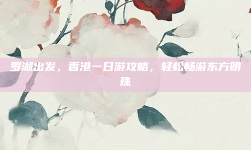 罗湖出发,香港一日游攻略,轻松畅游东方明珠