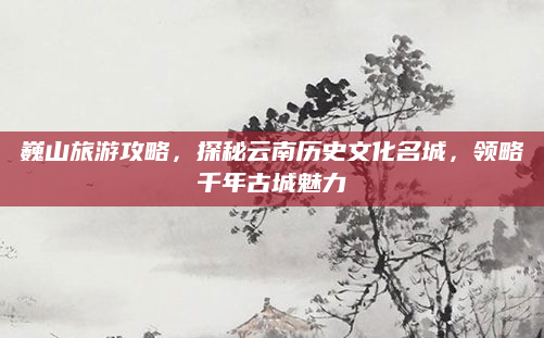巍山旅游攻略，探秘云南历史文化名城，领略千年古城魅力