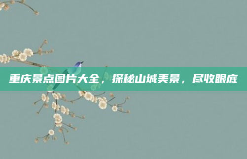 重庆景点图片大全，探秘山城美景，尽收眼底