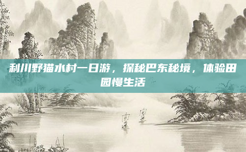 利川野猫水村一日游,探秘巴东秘境,体验田园慢生活