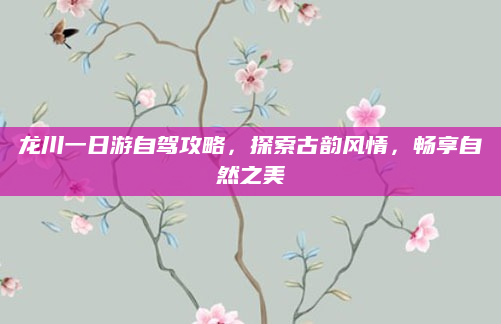 龙川一日游自驾攻略,探索古韵风情,畅享自然之美