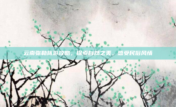 云南弥勒旅游攻略,探索自然之美,感受民俗风情