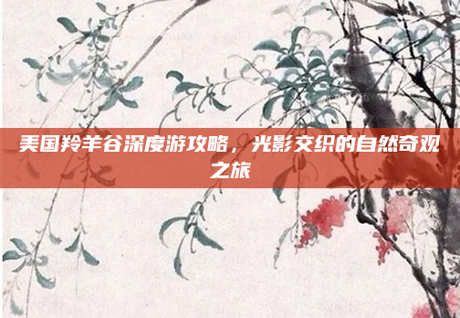 美国羚羊谷深度游攻略，光影交织的自然奇观之旅