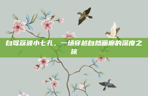 自驾荔波小七孔，一场穿越自然画廊的深度之旅
