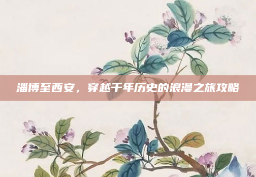 淄博至西安,穿越千年历史的浪漫之旅攻略