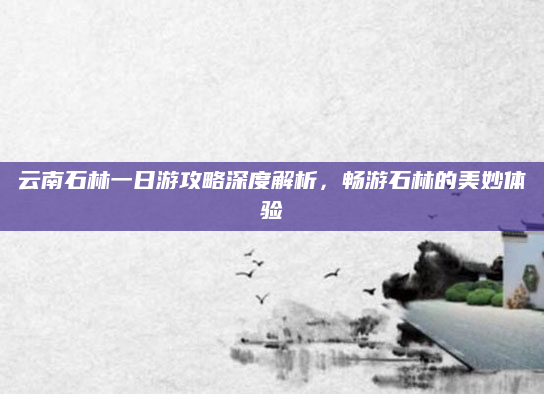 云南石林一日游攻略深度解析，畅游石林的美妙体验