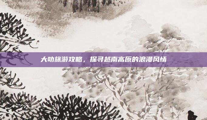 大叻旅游攻略，探寻越南高原的浪漫风情