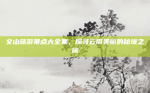 文山旅游景点大全集,探寻云南美丽的秘境之旅