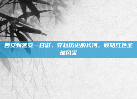 西安到延安一日游,穿越历史的长河,领略红色圣地风采
