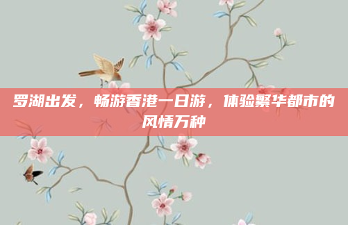 罗湖出发，畅游香港一日游，体验繁华都市的风情万种