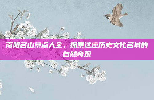 南阳名山景点大全,探索这座历史文化名城的自然奇观