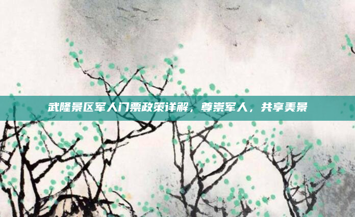 武隆景区军人门票政策详解，尊崇军人，共享美景