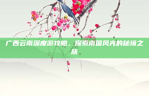 广西云南深度游攻略,探索南国风光的秘境之旅