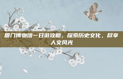 厦门博物馆一日游攻略,探索历史文化,尽享人文风光