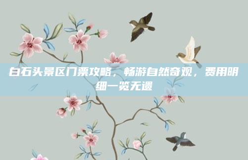 白石头景区门票攻略,畅游自然奇观,费用明细一览无遗