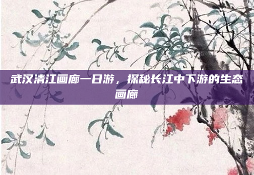 武汉清江画廊一日游，探秘长江中下游的生态画廊