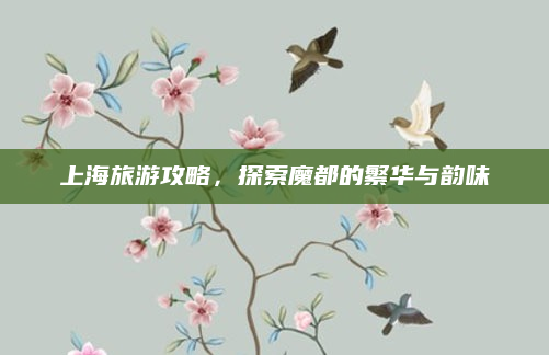 上海旅游攻略，探索魔都的繁华与韵味