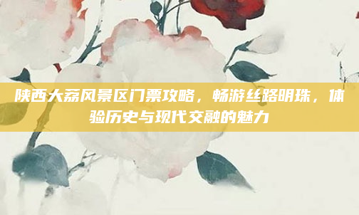 陕西大荔风景区门票攻略，畅游丝路明珠，体验历史与现代交融的魅力