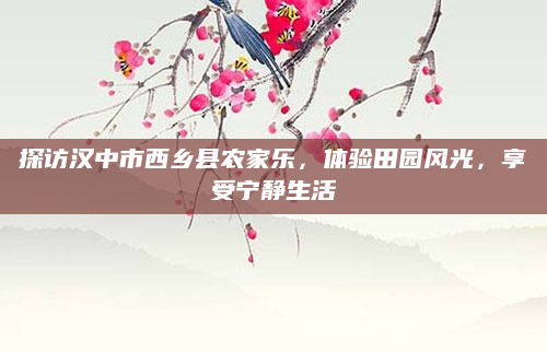 探访汉中市西乡县农家乐，体验田园风光，享受宁静生活