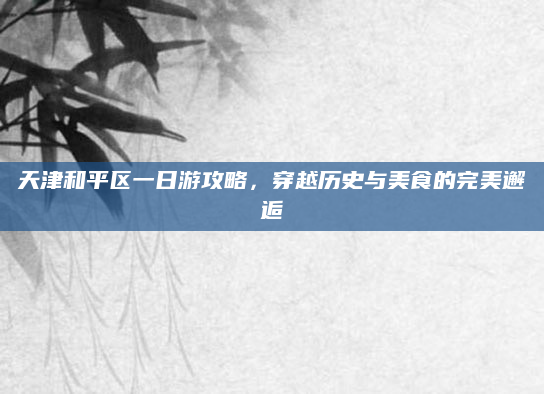 天津和平区一日游攻略，穿越历史与美食的完美邂逅