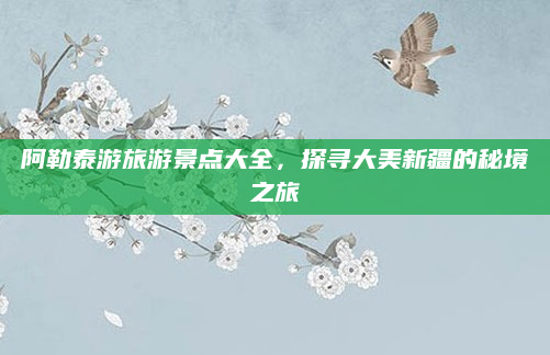 阿勒泰游旅游景点大全，探寻大美新疆的秘境之旅