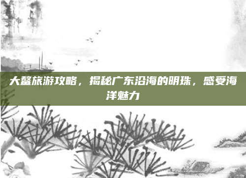 大鳌旅游攻略，揭秘广东沿海的明珠，感受海洋魅力