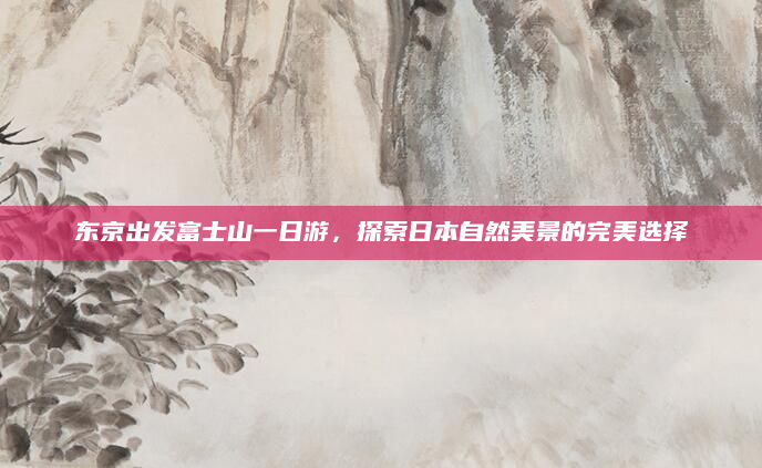 东京出发富士山一日游，探索日本自然美景的完美选择