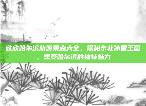 欣欣哈尔滨旅游景点大全，探秘东北冰雪王国，感受哈尔滨的独特魅力