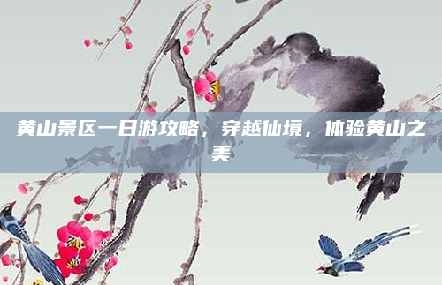 黄山景区一日游攻略，穿越仙境，体验黄山之美