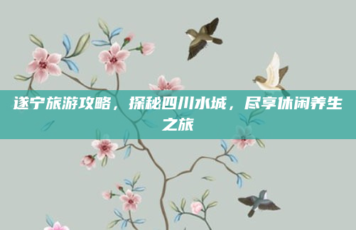 遂宁旅游攻略，探秘四川水城，尽享休闲养生之旅