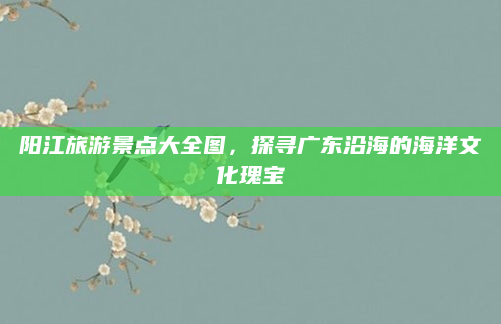 阳江旅游景点大全图，探寻广东沿海的海洋文化瑰宝