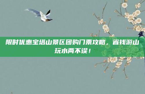 限时优惠宝塔山景区团购门票攻略，省钱游山玩水两不误！
