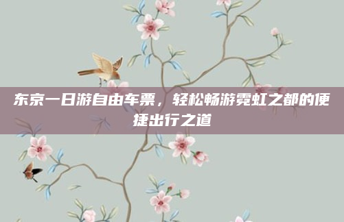 东京一日游自由车票，轻松畅游霓虹之都的便捷出行之道