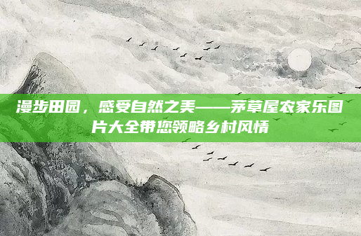 漫步田园，感受自然之美——茅草屋农家乐图片大全带您领略乡村风情