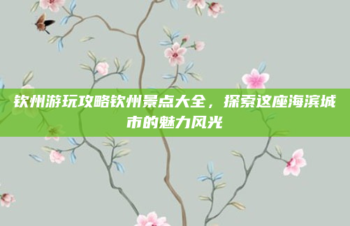 钦州游玩攻略钦州景点大全，探索这座海滨城市的魅力风光