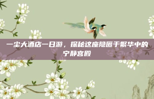 一尘大酒店一日游,探秘这座隐匿于繁华中的宁静宫殿