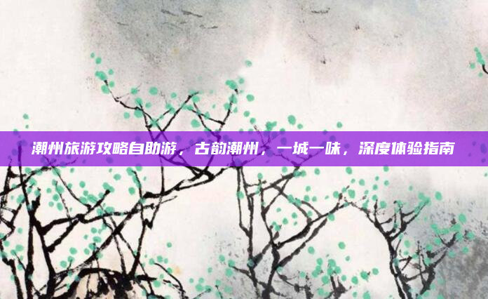 潮州旅游攻略自助游，古韵潮州，一城一味，深度体验指南