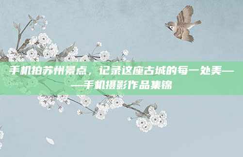 手机拍苏州景点,记录这座古城的每一处美——手机摄影作品集锦