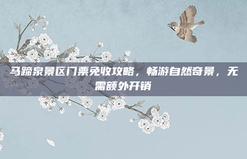 马蹄泉景区门票免收攻略，畅游自然奇景，无需额外开销