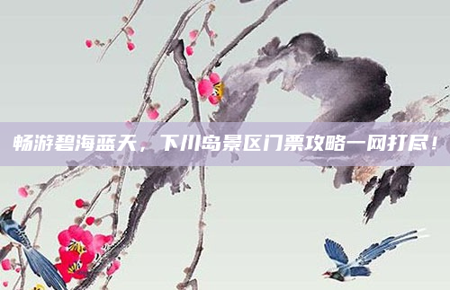 畅游碧海蓝天，下川岛景区门票攻略一网打尽！