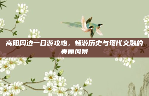 高阳周边一日游攻略,畅游历史与现代交融的美丽风景